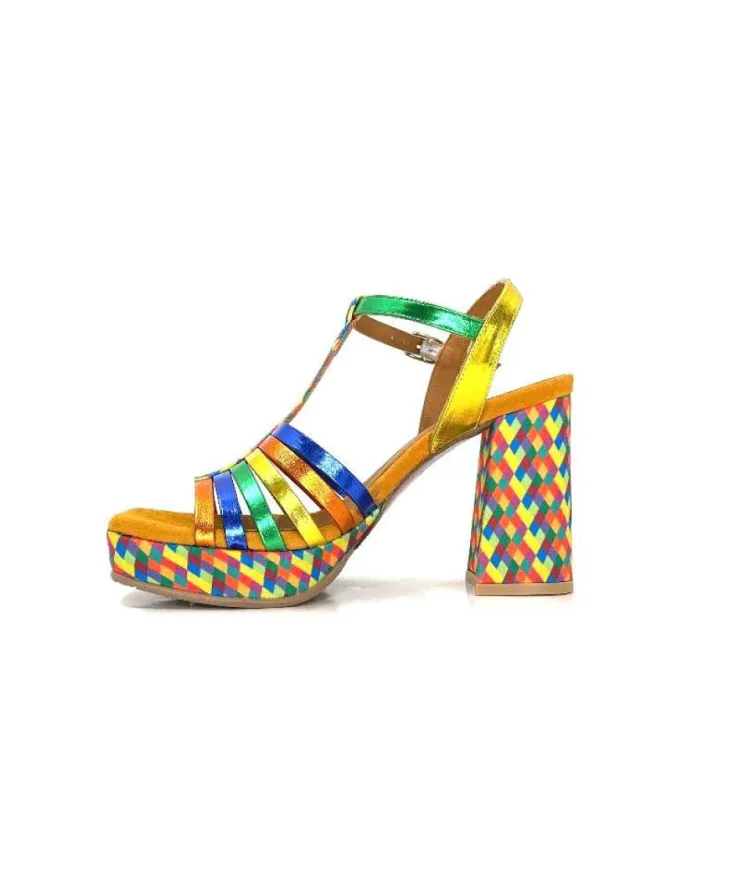 Audley 22240Cuir Multicolore*Femme Sandales