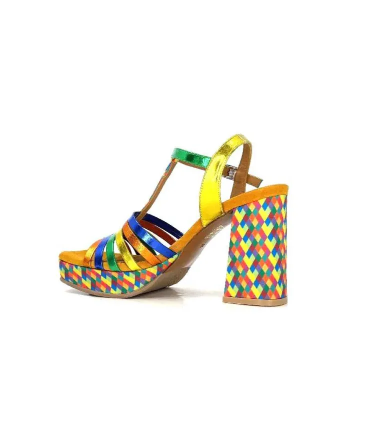 Audley 22240Cuir Multicolore*Femme Sandales