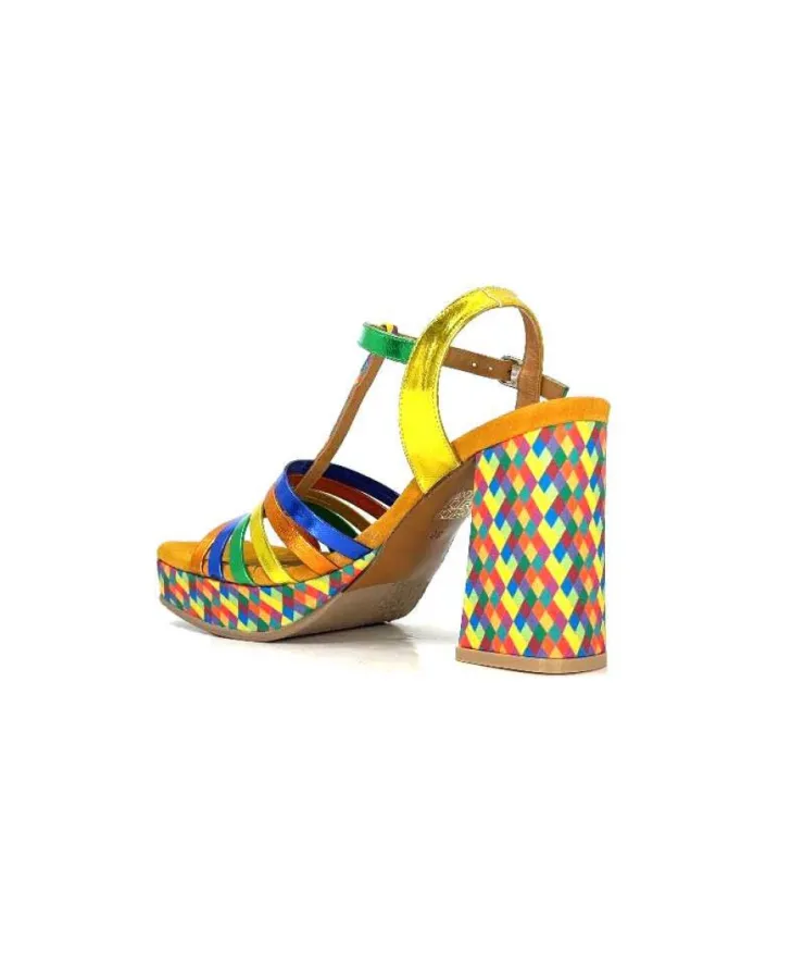 Audley 22240Cuir Multicolore*Femme Sandales