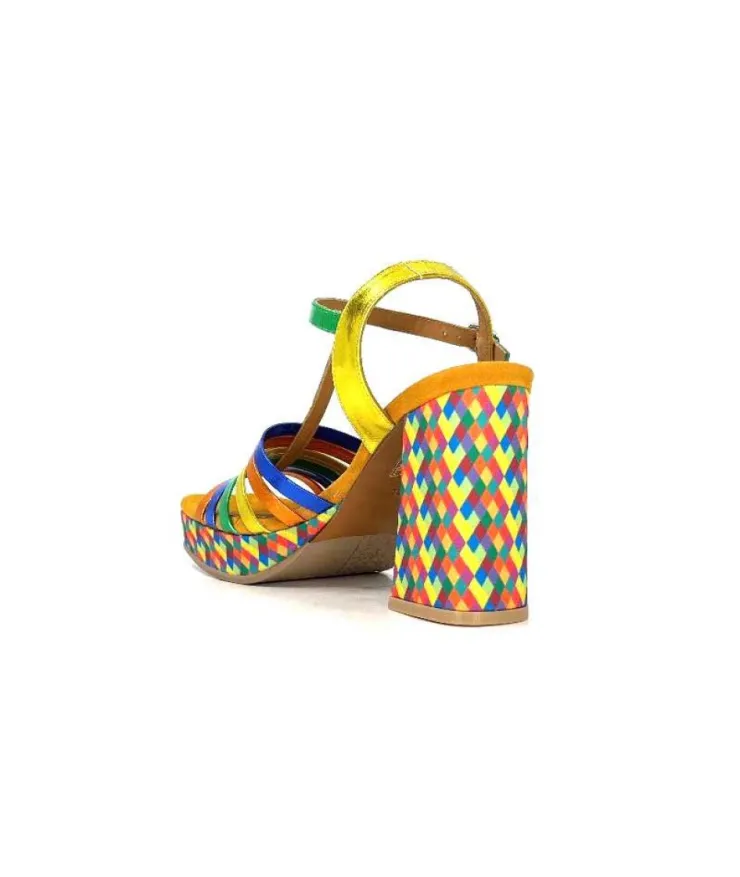 Audley 22240Cuir Multicolore*Femme Sandales