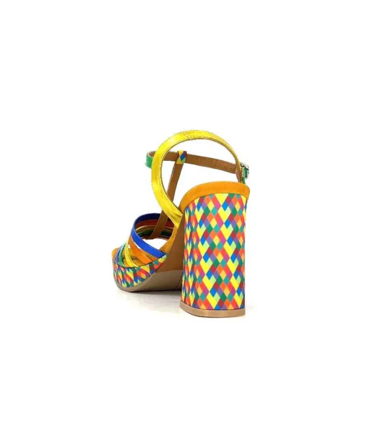 Audley 22240Cuir Multicolore*Femme Sandales
