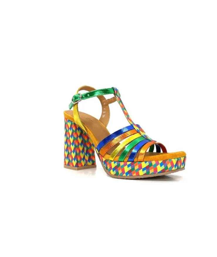 Audley 22240Cuir Multicolore*Femme Sandales
