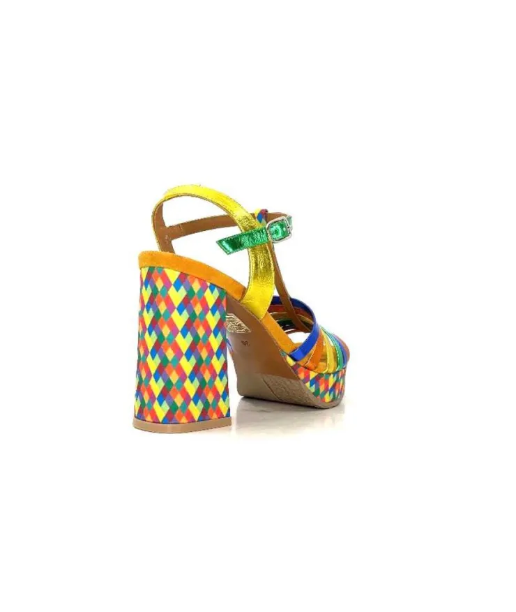 Audley 22240Cuir Multicolore*Femme Sandales