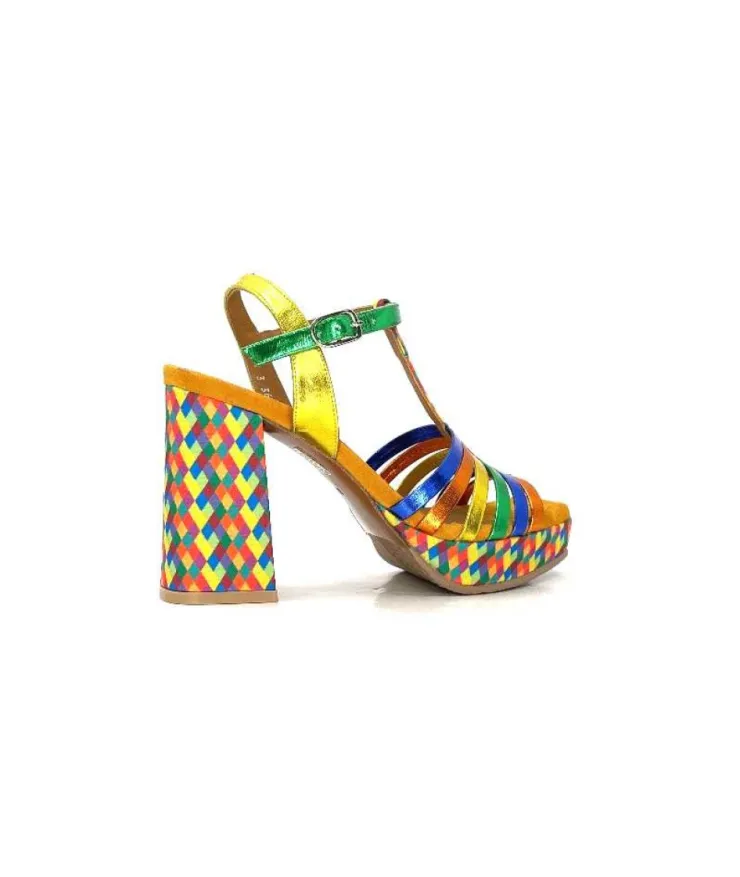 Audley 22240Cuir Multicolore*Femme Sandales