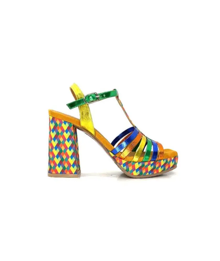 Audley 22240Cuir Multicolore*Femme Sandales
