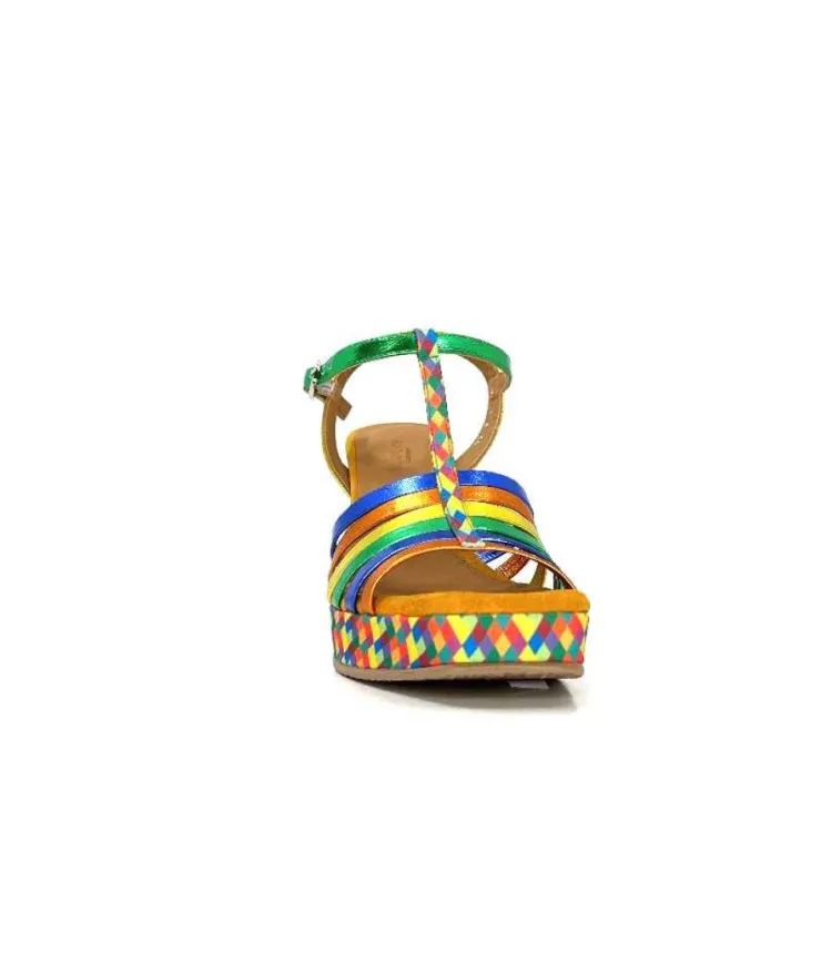 Audley 22240Cuir Multicolore*Femme Sandales