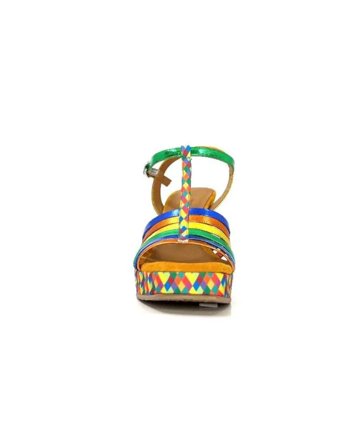 Audley 22240Cuir Multicolore*Femme Sandales