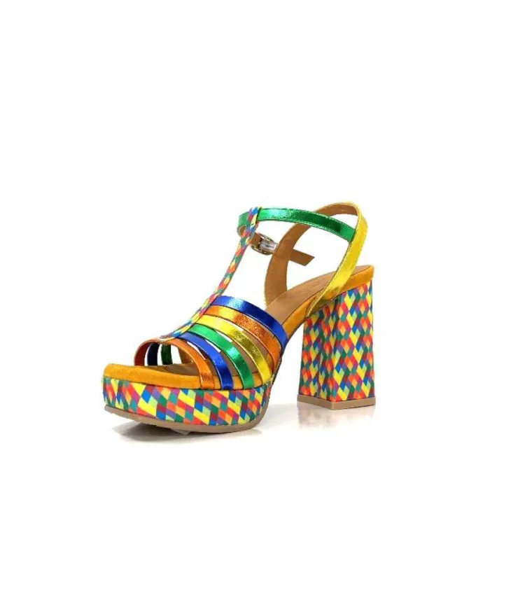 Audley 22240Cuir Multicolore*Femme Sandales