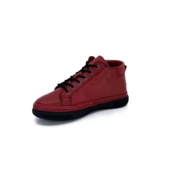 Ivoire0401a Baskets Ivoire 500-358 Cuir Bordeaux*Femme Baskets