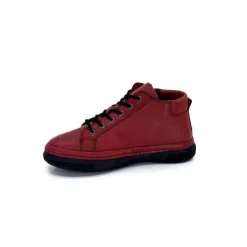 Ivoire0401a Baskets Ivoire 500-358 Cuir Bordeaux*Femme Baskets
