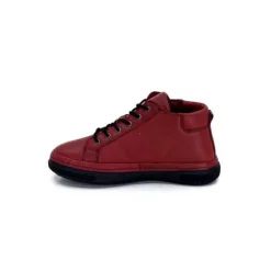 Ivoire0401a Baskets Ivoire 500-358 Cuir Bordeaux*Femme Baskets