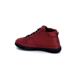Ivoire0401a Baskets Ivoire 500-358 Cuir Bordeaux*Femme Baskets