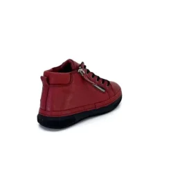 Ivoire0401a Baskets Ivoire 500-358 Cuir Bordeaux*Femme Baskets