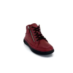 Ivoire0401a Baskets Ivoire 500-358 Cuir Bordeaux*Femme Baskets