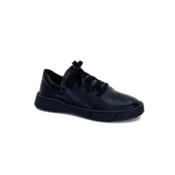 Ivoire0401a Baskets Ivoire 500-952 Cuir Noir*Femme Baskets
