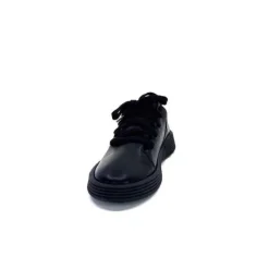Ivoire0401a Baskets Ivoire 500-952 Cuir Noir*Femme Baskets