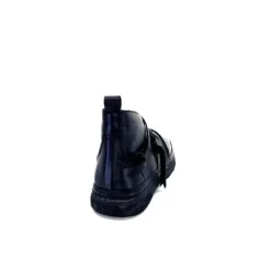 Ivoire0401a Baskets Ivoire 500-350 Cuir Noir*Femme Baskets
