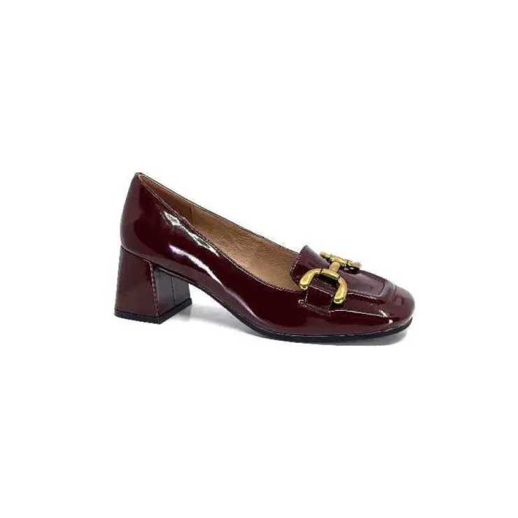 bibi lou 573 Cuir Vernis Bordeaux*Femme Escarpins