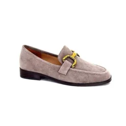 bibi lou 572 Daim Gris*Femme Mocassins
