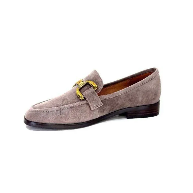 bibi lou 572 Daim Gris*Femme Mocassins