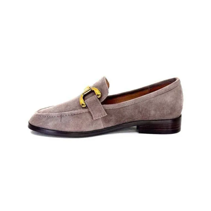 bibi lou 572 Daim Gris*Femme Mocassins