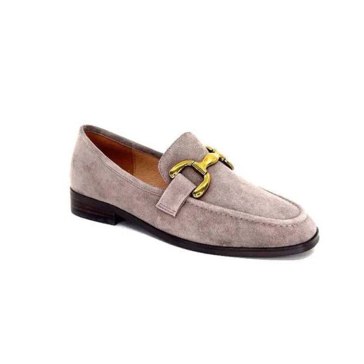 bibi lou 572 Daim Gris*Femme Mocassins