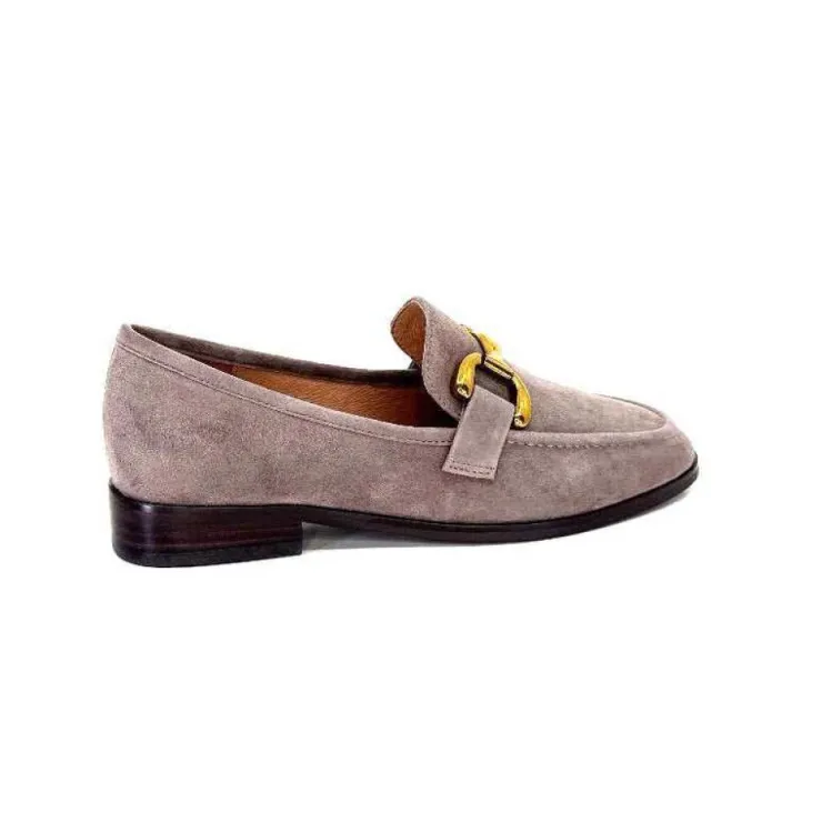 bibi lou 572 Daim Gris*Femme Mocassins