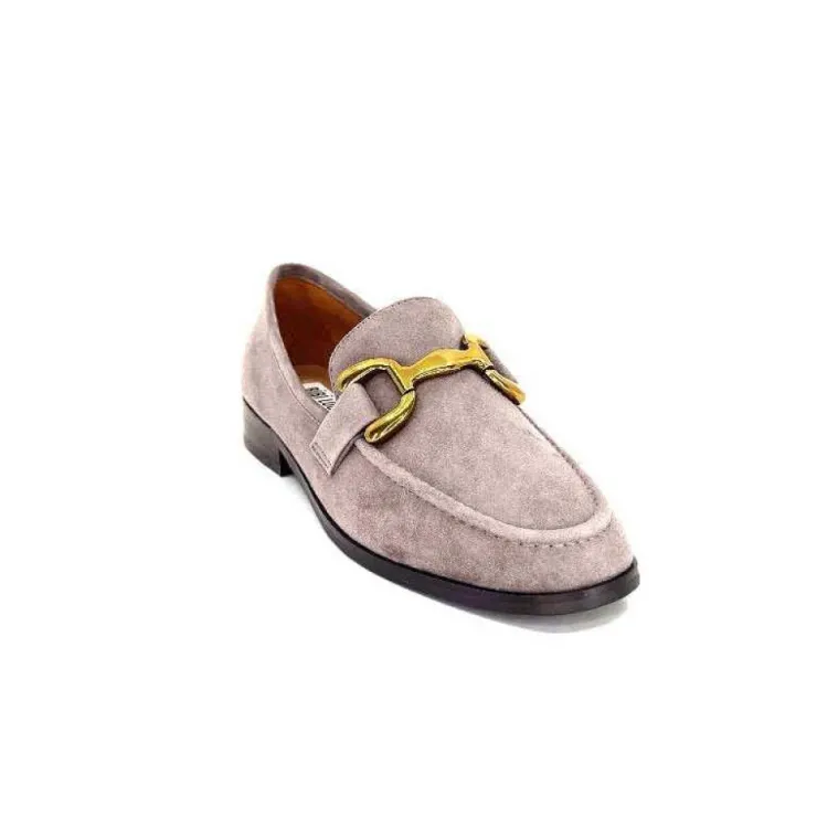 bibi lou 572 Daim Gris*Femme Mocassins