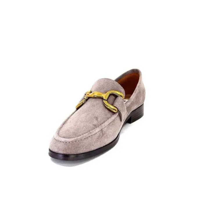 bibi lou 572 Daim Gris*Femme Mocassins