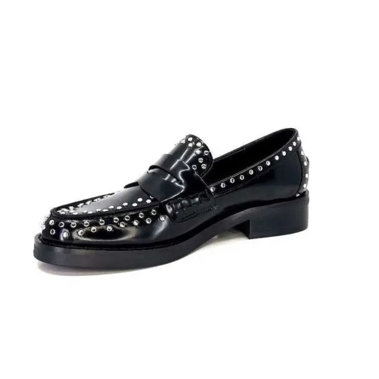 bibi lou 755 Z 16 Vk Cuir Noir*Femme Mocassins