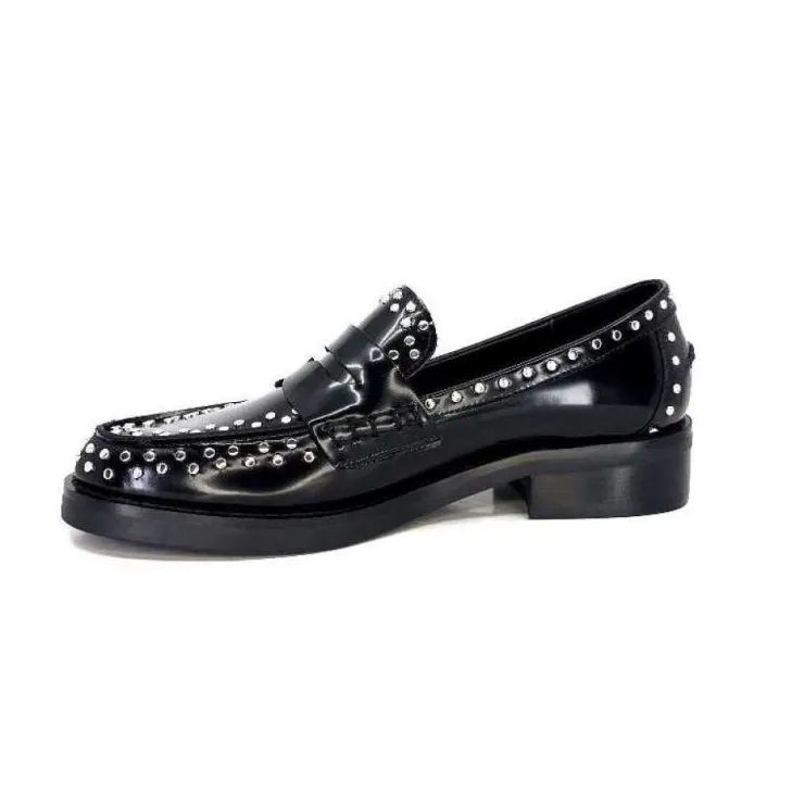 bibi lou 755 Z 16 Vk Cuir Noir*Femme Mocassins