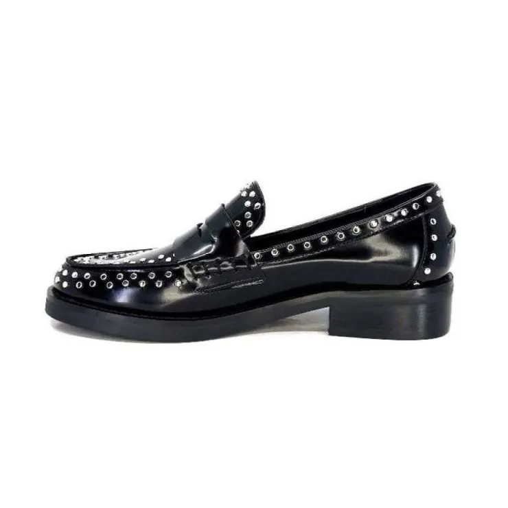 bibi lou 755 Z 16 Vk Cuir Noir*Femme Mocassins