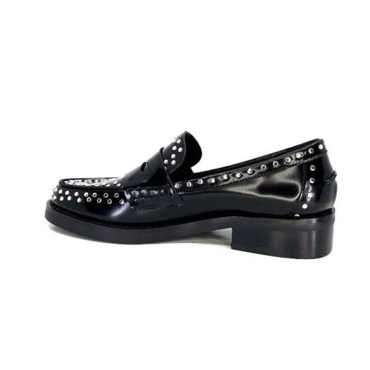 bibi lou 755 Z 16 Vk Cuir Noir*Femme Mocassins