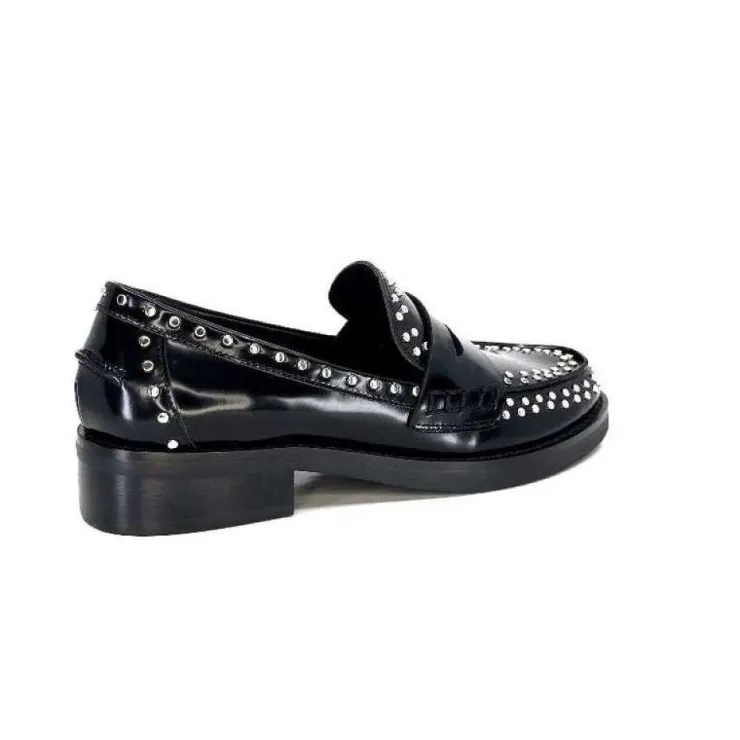 bibi lou 755 Z 16 Vk Cuir Noir*Femme Mocassins