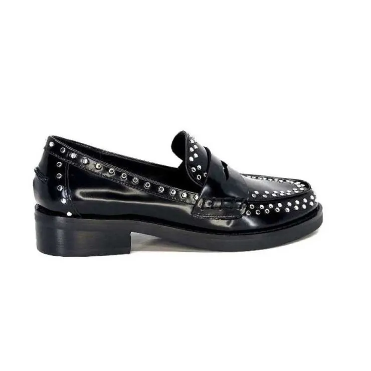 bibi lou 755 Z 16 Vk Cuir Noir*Femme Mocassins