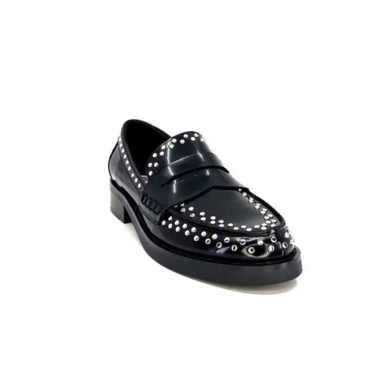 bibi lou 755 Z 16 Vk Cuir Noir*Femme Mocassins