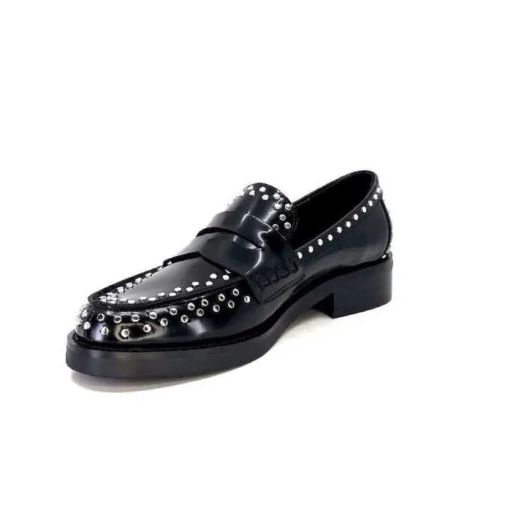 bibi lou 755 Z 16 Vk Cuir Noir*Femme Mocassins