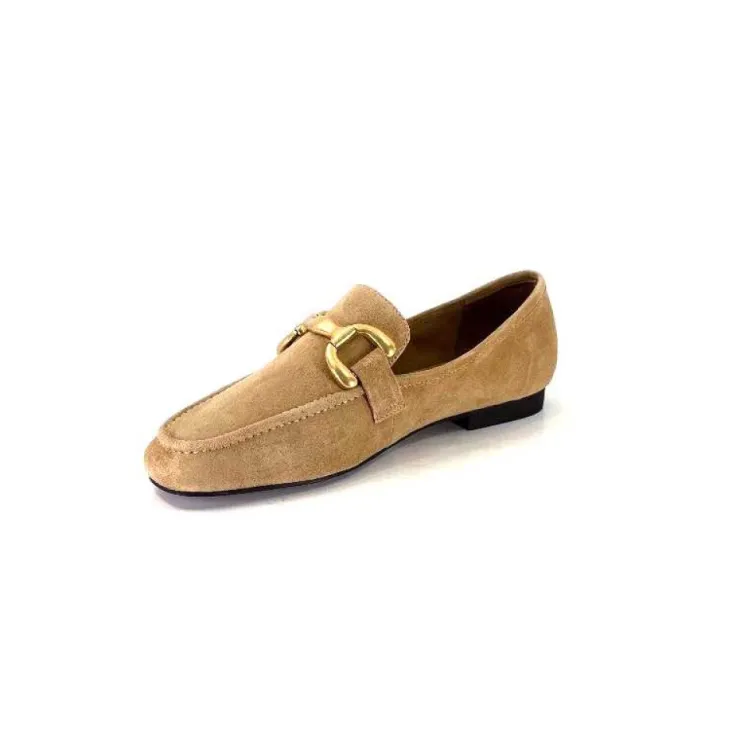 bibi lou 571Z30 Daim Camel*Femme Mocassins