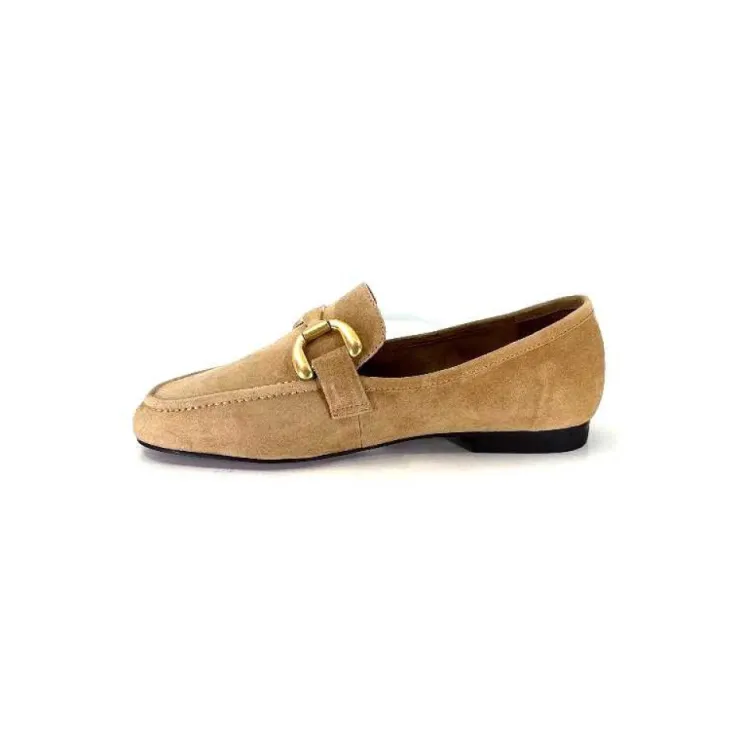 bibi lou 571Z30 Daim Camel*Femme Mocassins