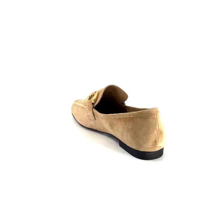 bibi lou 571Z30 Daim Camel*Femme Mocassins