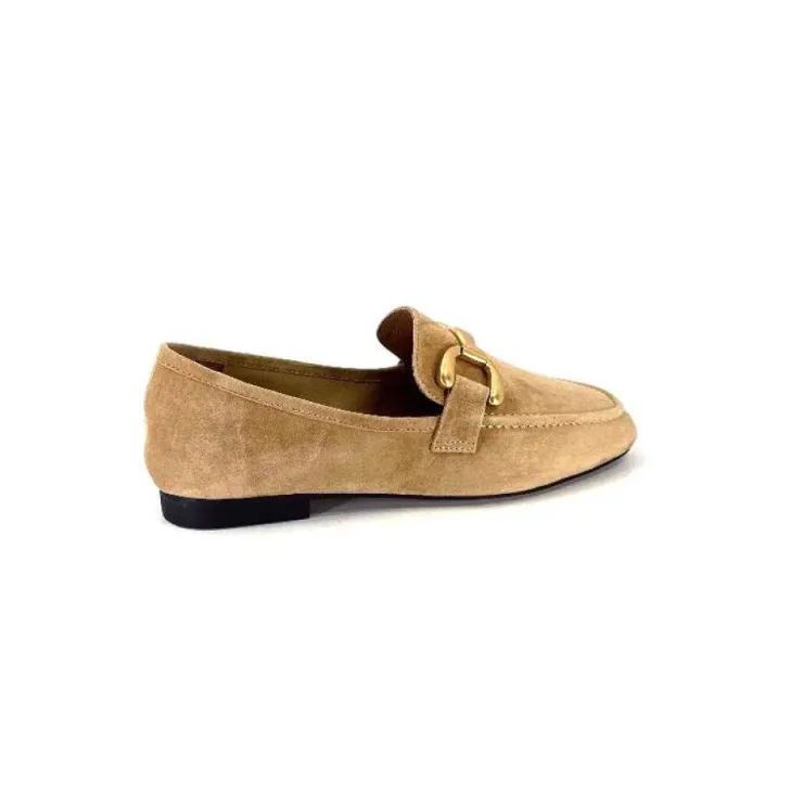 bibi lou 571Z30 Daim Camel*Femme Mocassins