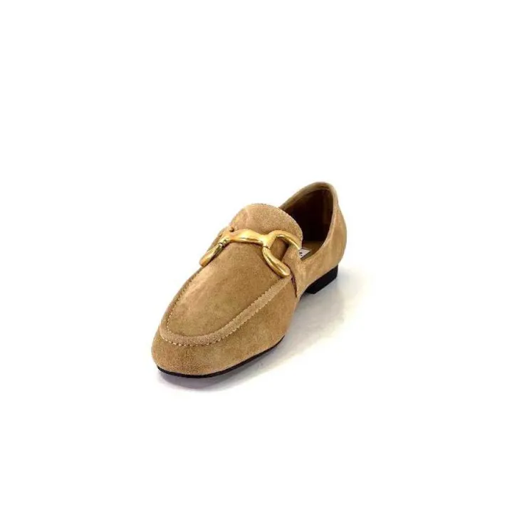 bibi lou 571Z30 Daim Camel*Femme Mocassins