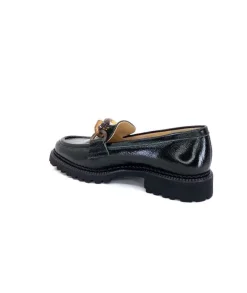 Brunate 11771 Cuir Vernis Vert*Femme Mocassins