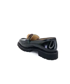 Brunate 11771 Cuir Vernis Vert*Femme Mocassins