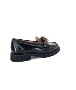 Brunate 11771 Cuir Vernis Vert*Femme Mocassins