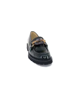 Brunate 11771 Cuir Vernis Vert*Femme Mocassins