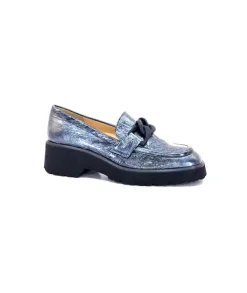 Brunate 32077 Turium Cuir Vernis Gris*Femme Mocassins