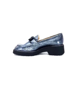 Brunate 32077 Turium Cuir Vernis Gris*Femme Mocassins
