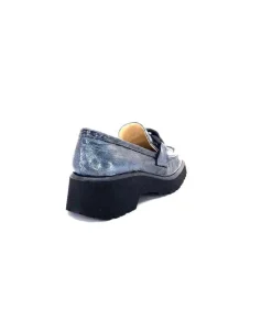 Brunate 32077 Turium Cuir Vernis Gris*Femme Mocassins