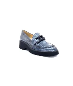 Brunate 32077 Turium Cuir Vernis Gris*Femme Mocassins